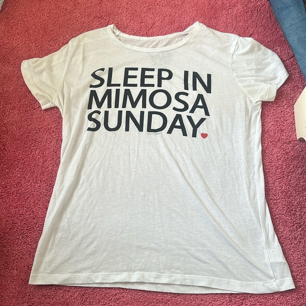 Chaser Sleep in Mimosa Sunday T-shirt - Picture 3 of 9
